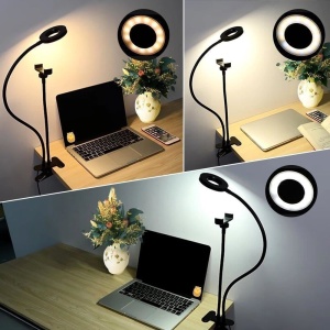 Lampa circulara LED Ring Light pentru selfi-uri, vlogging, machiaj sau apeluri video - Img 8