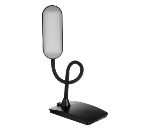 Lampa de birou cu LED, Putere 5V/1A, Functie tactila si USB, Reglabila, Dimensiune 10.5x17x23 cm, Negru mat