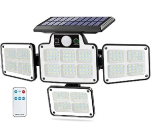 Lampa solara cu 4 casete telecomanda si senzor de miscare LF 1788 - Img 1