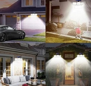 Lampa solara cu 4 casete telecomanda si senzor de miscare LF 1788 - Img 2