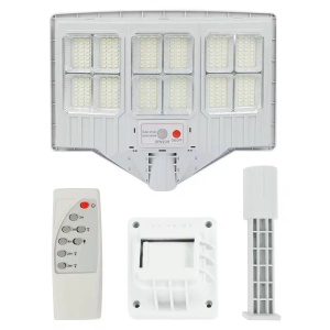Lampa solara cu suport, 12 cadrane 108 LED, Putere 200W, Senzor de miscare, lumina si telecomanda - Img 2