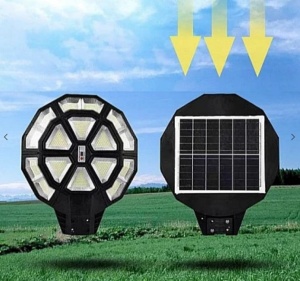 Lampa solara stradala 990 LED putere 1000W cu telecomanda - Img 4