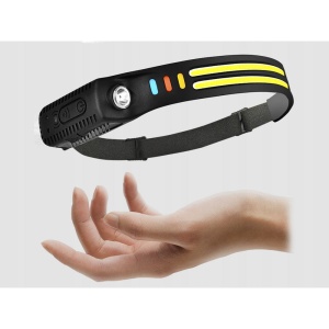 Lanterna pentru cap, frontala cu senzor de miscare, 8 module de lumina - Img 6
