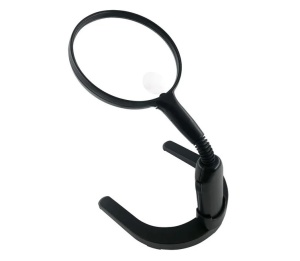 Lupa de masa cu led si brat reglabil, Marire 3.5x, Dimensiune 31cm, Culoare Negru