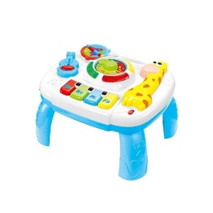 Masuta de activitati interactive pentru copii 18 luni+, cu pian, lumini si sunete, 25x23x18 cm, multicolor - Img 7