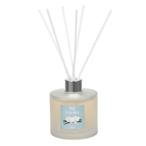 Odorizant pentru camera cu 6 betisoare si ulei , Aroma de vanilie, Capacitate 200 ml