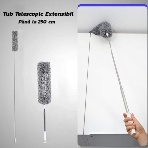 Pamatuf din microfibra 2 capete interschimbabile, Maner Telescopic - Img 3