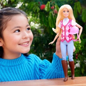 Papusa Barbie echitatie, varsta 3+ ani, 13.5x5.5x32.5cm, multicolor - Img 2