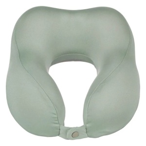 Perna de calatorie anatomica, Spuma cu Memorie, Dimensiune 27cm, Culoare Gri - Img 4