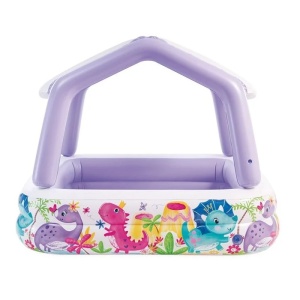 Piscina Acoperita ”Sun Shade” pentru Copii, capacitate 295 L, dimensiuni 157xx157x122 cm, violet-multicolor - Img 2