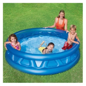 Piscina pentru Copii, capacitate apa 450 L, Vinil, dimensiuni Ø1.88x0.46m, albastru - Img 1
