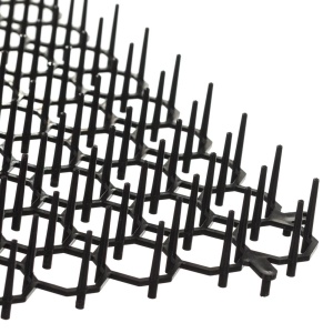Plasa de plastic cu tepi anti animale, Dimensiune 38.5x38.5x2.7cm, Negru - Img 3