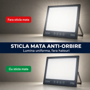 Proiector LED 300W, Iluminat Puternic 30000lm, Pentru exterior sau interior, Protectie IP66 - Img 7