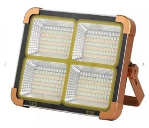Proiector Led 500W D8 cu Panou Solar 3 moduri lumina, Functie Stroboscop si incarcare teleon - Img 1