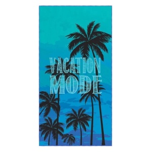 Prosop pentru Plaja, Model Palmieri, din Microfibre, Uscare Rapida, 180x100cm, Albastru