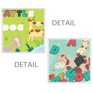 Puzzle magnetic educativ format din 32 piese, cu asociere animale, pentru copii 3 ani+ - Img 3