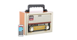 Radio portabil bluetooth cu design retro modern, cu Telecomanda - Img 2