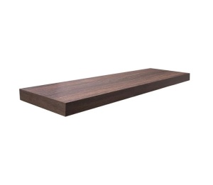 Raft de perete din MDF, Dimensiune 80x23.5x3.8cm, Culoare maro inchis