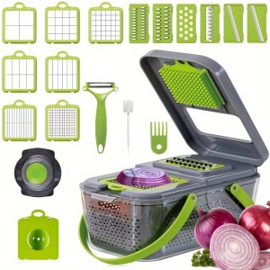 Razatoare multifunctionala cu 22 accesorii diferite pentru ras, taiat, feliat, tocat si altele - Img 1