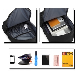 Rucsac Music Boy Design,Ghiozdan pentru scoala, Fosforescent, Protectie Antifurt - Img 4