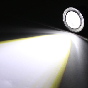 Set 2 proiectoare LED cu lupa si Angel Eyes, diametru 64mm, 6500K, 3200LM - Img 5