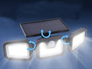 Set 2 X Lampa Solara 103 COB LED, Putere 120 W, Negru - Img 4