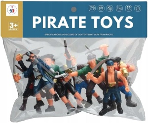 Set 8 Figurine Pirati, pentru copii de 3 ani+, Plastic, 8cm Inaltime, Multicolor - Img 4