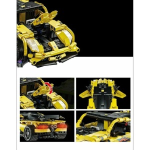 Set constructie Auto, pachet ansamblare masina cu peste 500 piese micro, copii 6 ani+ - Img 9