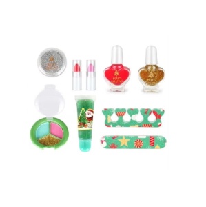 Set de machiaj si manichiura pentru fetite, cadou de Craciun, multicolor - Img 3