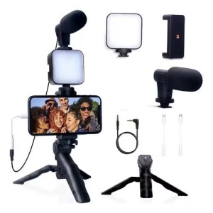 Stabilizator de imagine pentru telefon sau aparat foto, cu telecomanda si microfon, Trepied - Img 2