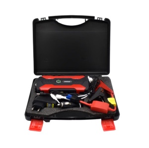 Starter auto multifunctional D1030, 15000mAh, 12V-19V output, 4 iesiri USB, afisaj eletronic, negru cu rosu - Img 6