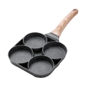 Tigaie cu separator pentru 4 oua, mini pizza, pancake si altele cu invelis antiaderent - Img 1