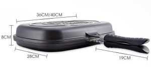 Tigaie dubla grill, antiaderenta Dessini de 36cm - Img 2