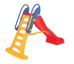 Tobogan de Plastic Colorat, cu Gaura pentru Furtun Apa, 3ani+, 35kg, 188x88x125cm - Img 2