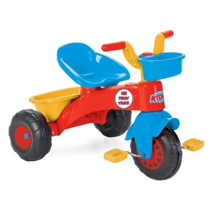 Tricicleta cu cos pentru copii, Varsta 3+ ani, Multicolor