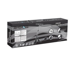Trotineta din Aluminiu, 7 ani+, 100 kg, metal si plastic, negru - Img 5