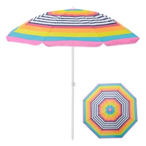 Umbrela Plaja, Cadru Metalic, Ø1.80m, Multicolor - Img 1