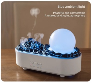 Umidificator Vulcan, cu Lumina, Ultrasunete, 200ml, 4W, Alb - Img 3