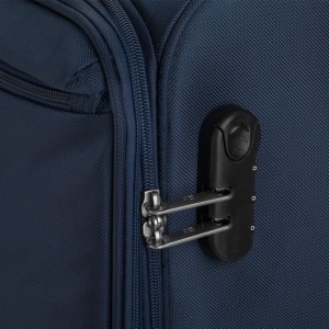 Valiza - Troler cu buzunare exterioare, Capacitate 83L, Albastru - Img 5