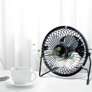 Ventilator Metalic cu USB , 13cm, negru - Img 2