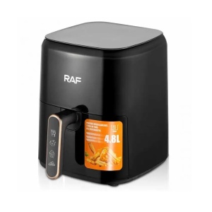Air fryer de 3 L, RAF R5362B, 1300 W, control digital, material antiaderent, 25x20x28 cm, negru - Img 3