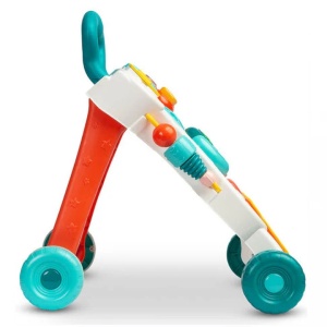 Antemergator muzical 4 in 1, interactiv, cu jucarii detasabile, pentru copii 6 luni+, 45x41x31 cm, multicolor - Img 5