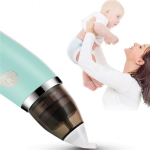 Aspirator nazal pentru copii, portabil, 5 trepte de viteza si 2 capete, incarcare USB, verde - Img 5