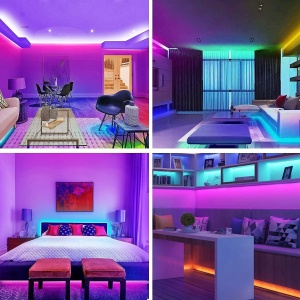 Banda LED 10m RGB cu telecomanda si control prin aplicatie - Img 5
