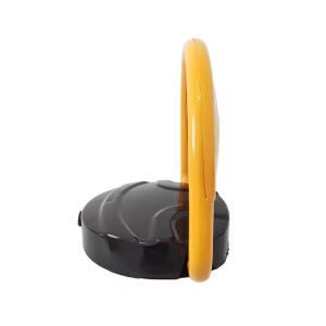 Blocator loc de parcare Automat, Alarma, 2 Telecomenzi, 3 Baterii, din Otel, Galben-Negru - Img 7