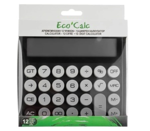Calculator cu Taste Gri, 12 Cifre, 15x3.5x14.5 cm, negru - Img 2