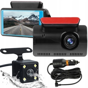 Camera Auto Dubla, Full HD + Marsarier, unghi de 140 grade si detector de miscare - Img 1