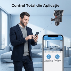 Camera de supraveghere cu panou solar V380 PRO - Conectivitate 4G LTE cu Cartela SIM - 12MP 4K Ultra HD - Img 4