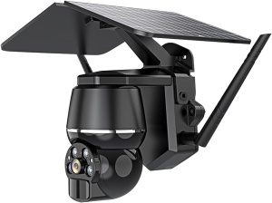 Camera de supraveghere solara wireless Andowl 4MP, de exterior, cu senzor miscare si panou solar, IR, negru - Img 7