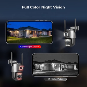 Camera de supraveghere V380 PRO, Conectivitate 4G LTE cu Cartela SIM, 2 Lentile, PTZ Rotativ, 6MP Ultra HD - Img 8